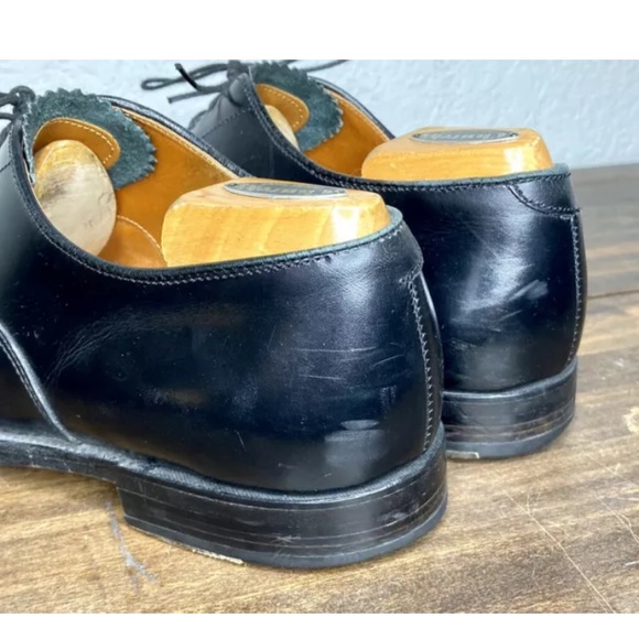 Alden 901 Cap Toe Oxford Black Calfskin Dress Shoe - Picture 6 of 10